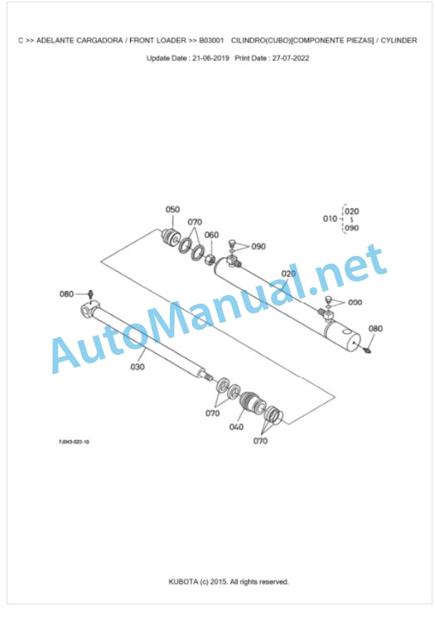 Kubota LA302-C Parts Manual PDF BKIDA0195 5 Kubota LA302-C Parts Manual PDF BKIDA0195-5