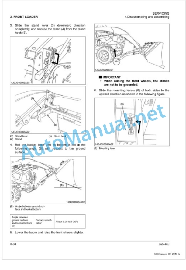 Kubota LA344AU Front Loader Workshop Manual PDF-5