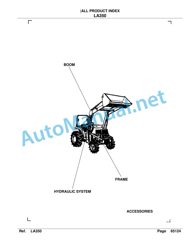 Kubota LA350 Loader Parts Manual PDF 1 Kubota LA350 Loader Parts Manual PDF