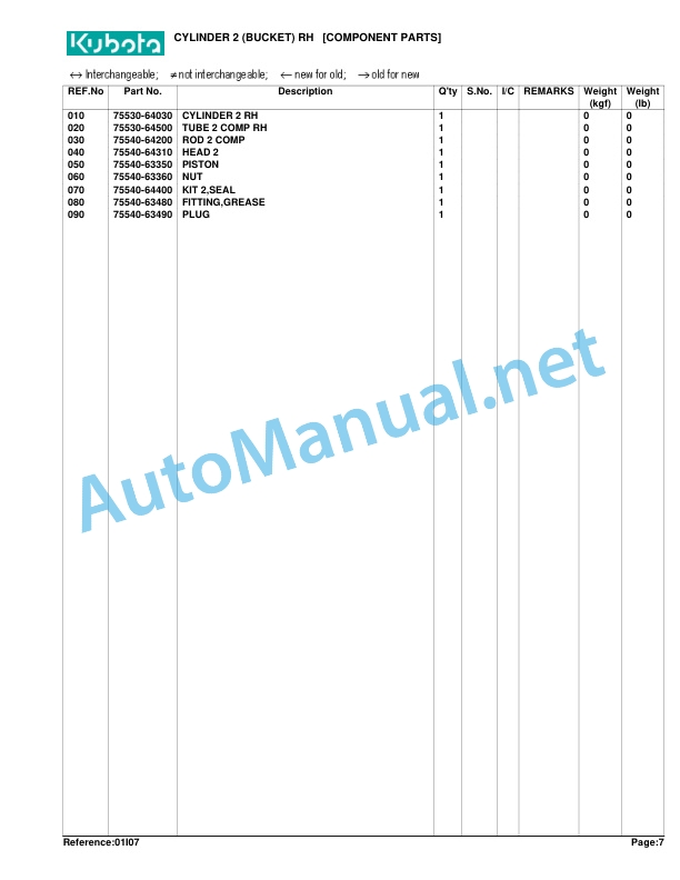 Kubota LA350 Loader Parts Manual PDF 5 Kubota LA350 Loader Parts Manual PDF - Image 5