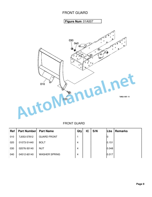 Kubota LA364 Loader Parts Manual PDF 3 Kubota LA364 Loader Parts Manual PDF - Image 3