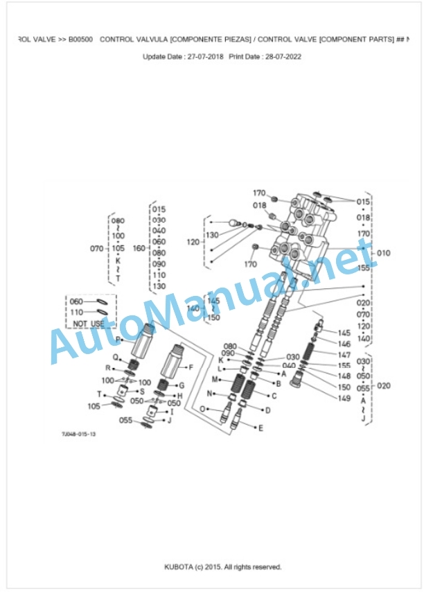 Kubota LA403EC Parts Manual PDF BKIDA0364-3