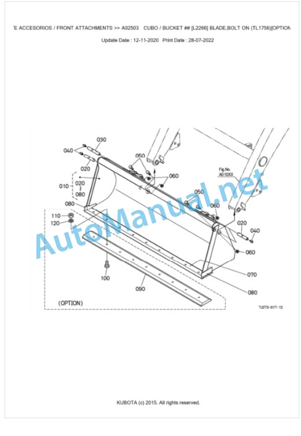 Kubota LA514EC Parts Manual PDF BKIDA0412 2 Kubota LA514EC Parts Manual PDF BKIDA0412-2