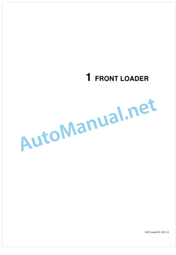 Kubota LA524AU-B, LA714AU-B, LA854AU-B Front Loader Workshop Manual PDF-3