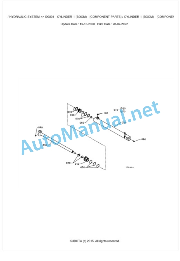 Kubota LA650A Parts Manual PDF BKIDK0086 5 Kubota LA650A Parts Manual PDF BKIDK0086-5