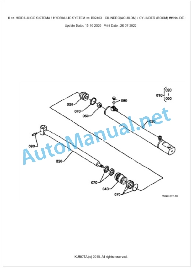 Kubota LA680 Parts Manual PDF BKIDA0361 5 Kubota LA680 Parts Manual PDF BKIDA0361-5