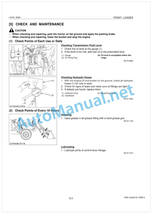 Kubota LA703 Front Loader Workshop Manual PDF-4
