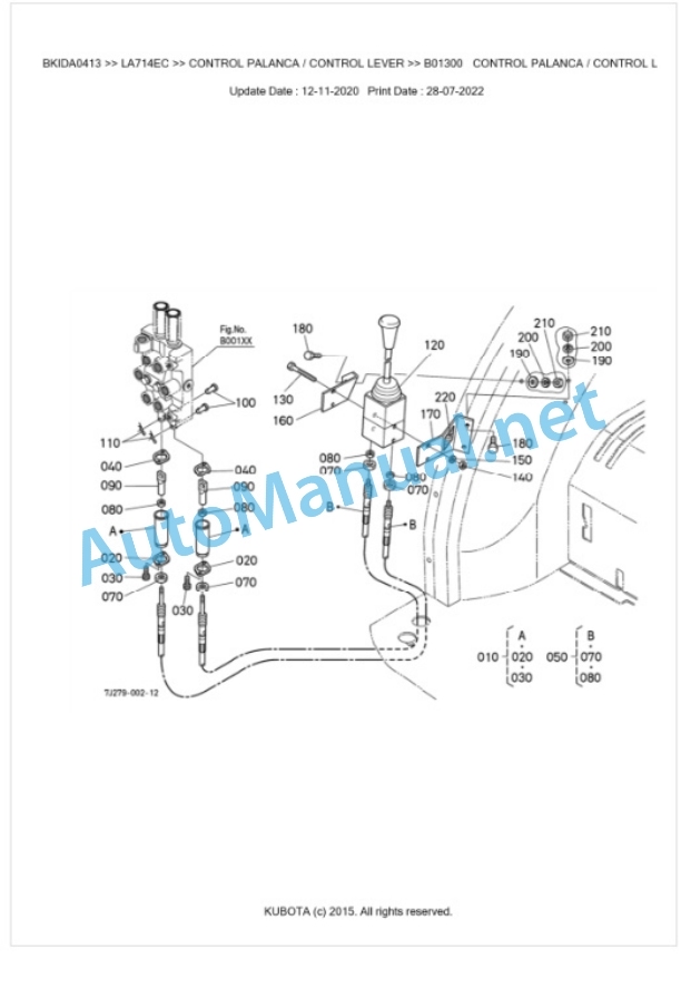 Kubota LA714EC Parts Manual PDF BKIDA0413 3 Kubota LA714EC Parts Manual PDF BKIDA0413-3