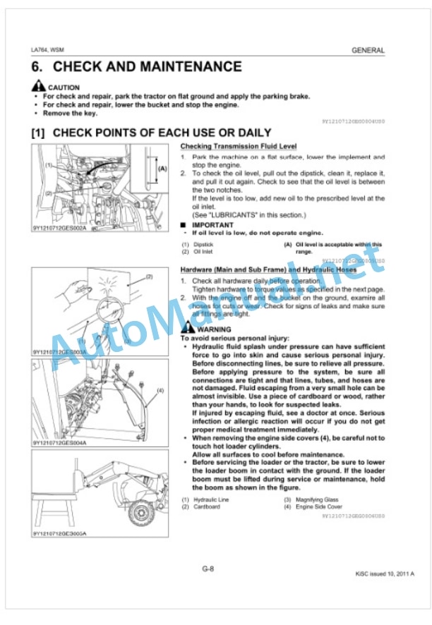 Kubota LA764 Front Loader Workshop Manual PDF-3