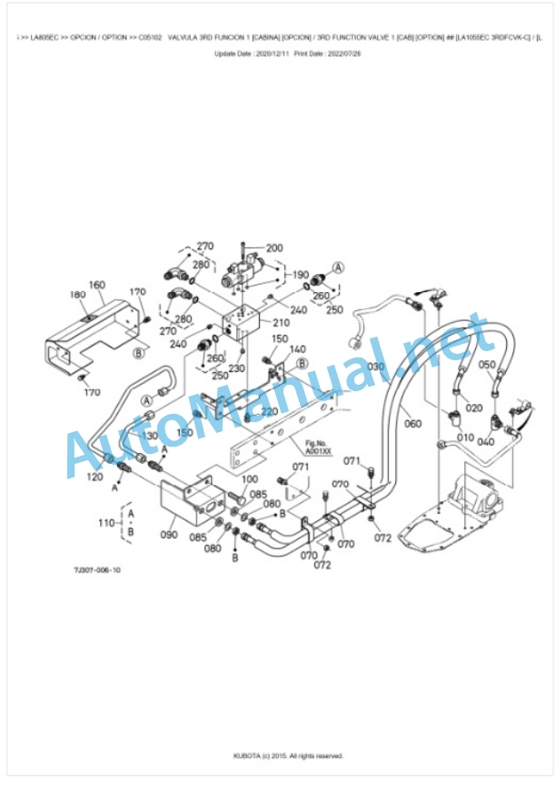 Kubota LA805EC Parts Manual PDF BKIDA5215 5 Kubota LA805EC Parts Manual PDF BKIDA5215-5