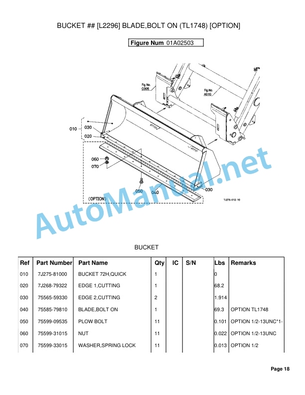 Kubota LA844 Loader Parts Manual PDF 3 Kubota LA844 Loader Parts Manual PDF - Image 3