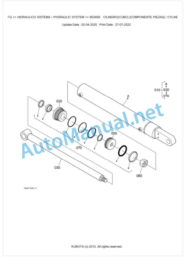 Kubota LM2605ECFG Parts Manual PDF BKIDA5117 5 Kubota LM2605ECFG Parts Manual PDF BKIDA5117-5