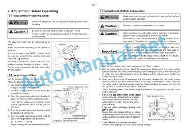 Kubota LM2700 5-Unit Reel Mower Operators Manual PDF 3 Kubota LM2700 5-Unit Reel Mower Operators Manual PDF-3