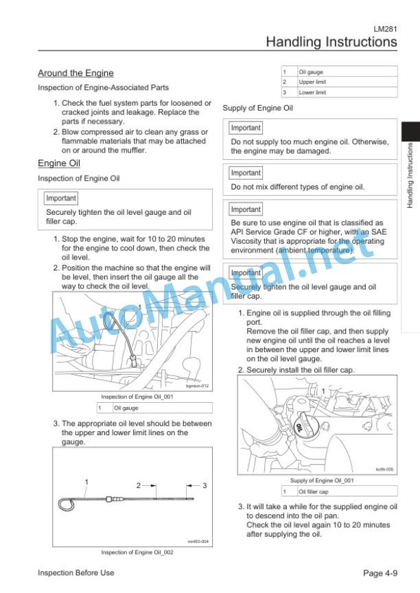 Kubota LM281 3-Unit Reel Mower Operators Manual PDF 3 Kubota LM281 3-Unit Reel Mower Operators Manual PDF - Image 3