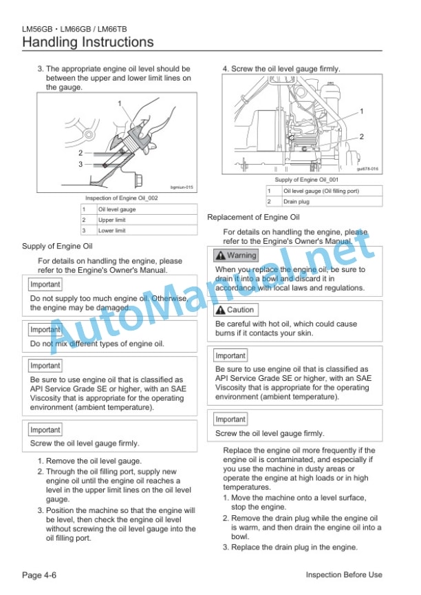 Kubota LM56GB, LM66GB, LM66TB Green Tee Mower Operators Manual PDF 3 Kubota LM56GB, LM66GB, LM66TB Green Tee Mower Operators Manual PDF - Image 3