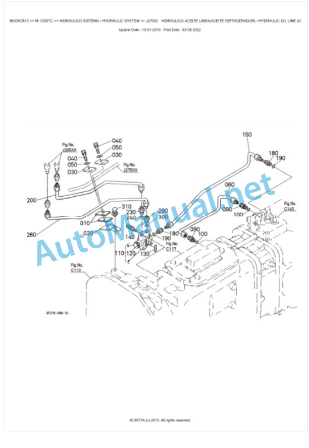 Kubota M-110, M-120 Parts Manual PDF BKIDK0513 4 Kubota M-110, M-120 Parts Manual PDF BKIDK0513-4