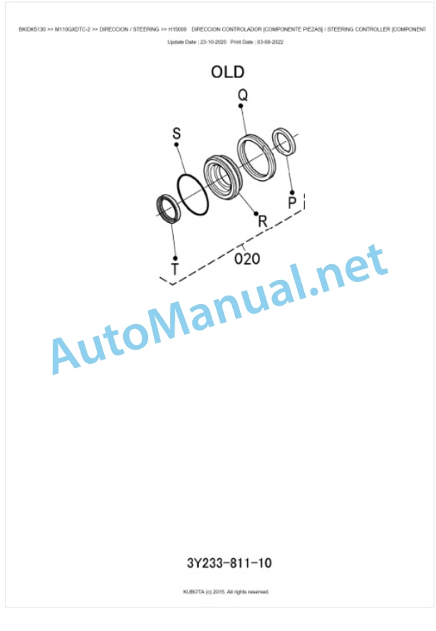 Kubota M100GX-2, M110GX-2 Parts Manual PDF BKIDK5130 4 Kubota M100GX-2, M110GX-2 Parts Manual PDF BKIDK5130-4