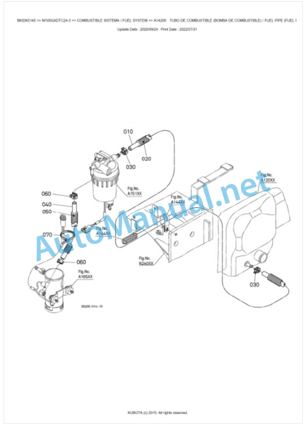 Kubota M105GX-3 Parts Manual PDF BKIDK5145 2 Kubota M105GX-3 Parts Manual PDF BKIDK5145-2