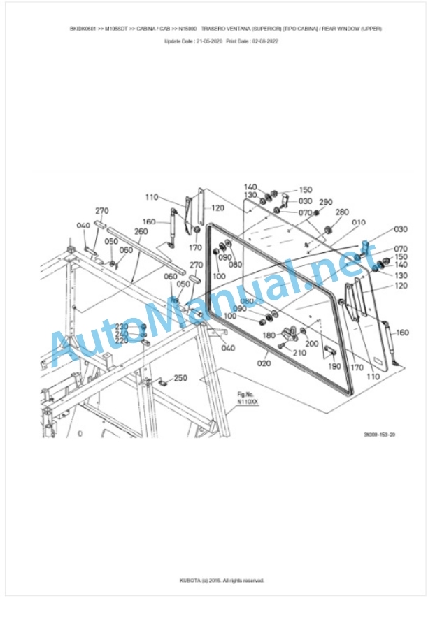 Kubota M105SDT Parts Manual PDF BKIDK0601 5 Kubota M105SDT Parts Manual PDF BKIDK0601-5