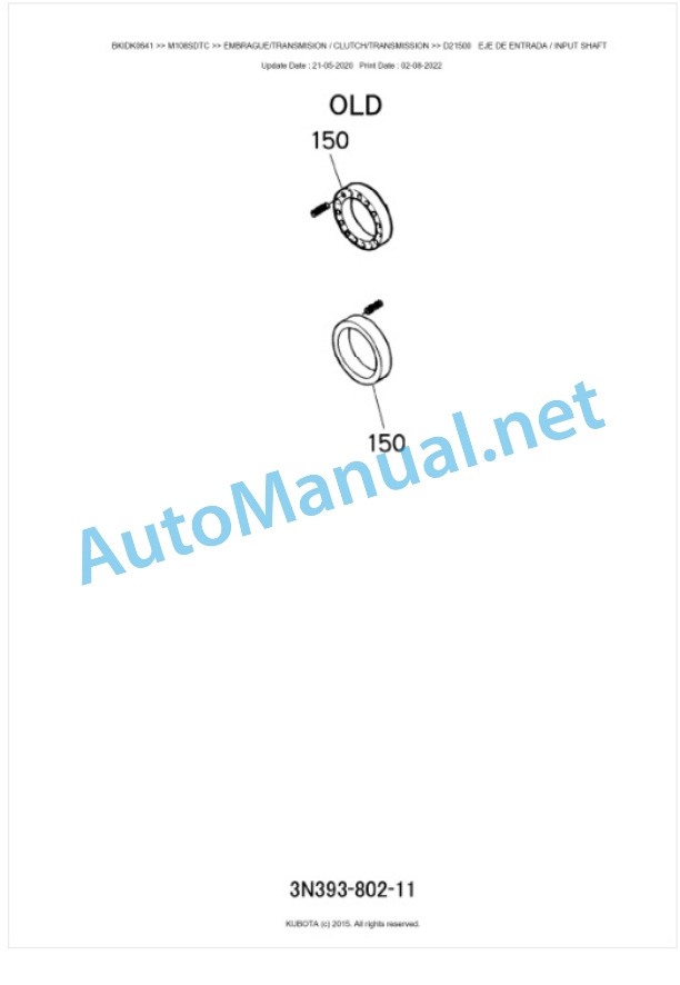 Kubota M108S-CAB Parts Manual PDF BKIDK0641 3 Kubota M108S-CAB Parts Manual PDF BKIDK0641-3