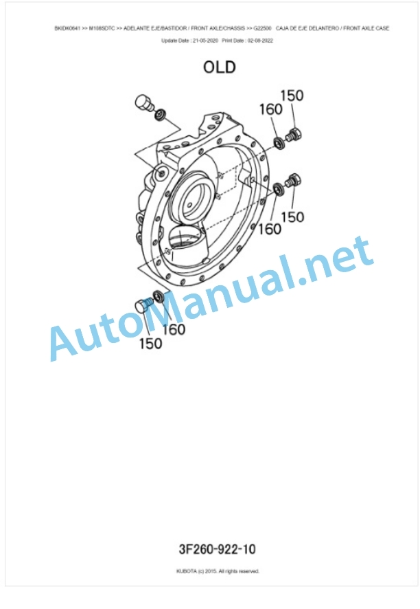 Kubota M108S-CAB Parts Manual PDF BKIDK0641 4 Kubota M108S-CAB Parts Manual PDF BKIDK0641-4
