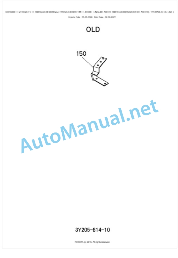 Kubota M110GX Parts Manual PDF BKIDK5030 4 Kubota M110GX Parts Manual PDF BKIDK5030-4