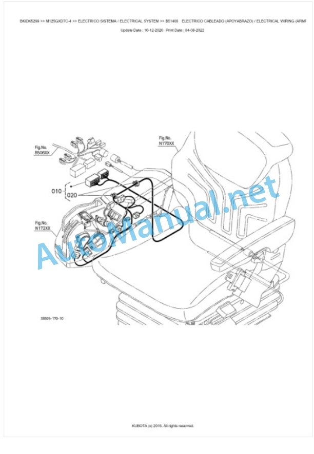 Kubota M115GX-4, M125GX-4 Parts Manual PDF BKIDK5299 3 Kubota M115GX-4, M125GX-4 Parts Manual PDF BKIDK5299-3