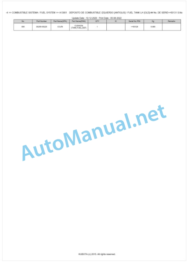 Kubota M115GX-4, M125GX-4 Parts Manual PDF BKIDK5300 2 Kubota M115GX-4, M125GX-4 Parts Manual PDF BKIDK5300-2