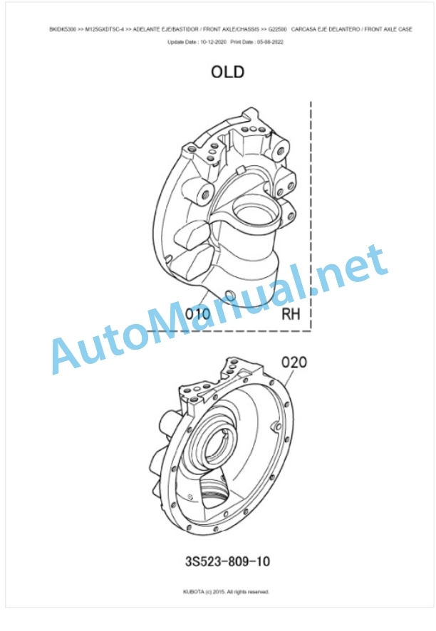 Kubota M115GX-4, M125GX-4 Parts Manual PDF BKIDK5300 4 Kubota M115GX-4, M125GX-4 Parts Manual PDF BKIDK5300-4