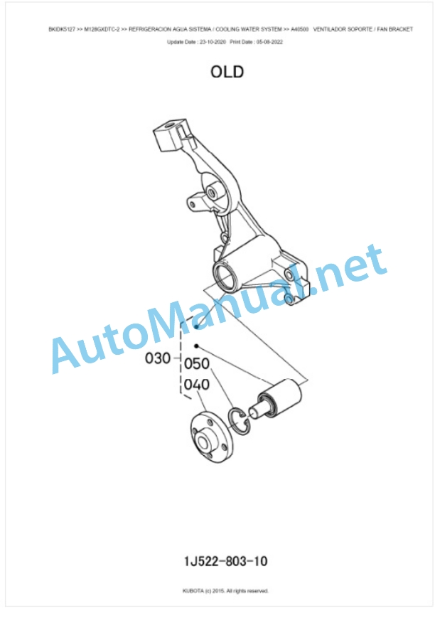 Kubota M128GX-2, M135GX-2 Parts Manual PDF BKIDK5127 2 Kubota M128GX-2, M135GX-2 Parts Manual PDF BKIDK5127-2