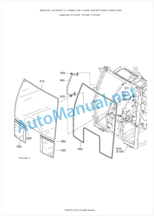 Kubota M128GX-2, M135GX-2 Parts Manual PDF BKIDK5128 5 Kubota M128GX-2, M135GX-2 Parts Manual PDF BKIDK5128-5