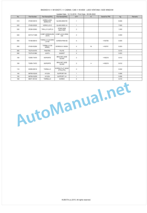 Kubota M130XDTC Parts Manual PDF BKIDK5014 5 Kubota M130XDTC Parts Manual PDF BKIDK5014-5