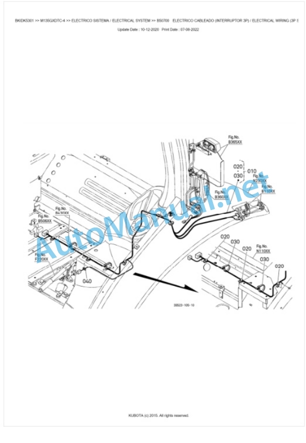 Kubota M135GX-4 Parts Manual PDF BKIDK5301 3 Kubota M135GX-4 Parts Manual PDF BKIDK5301-3