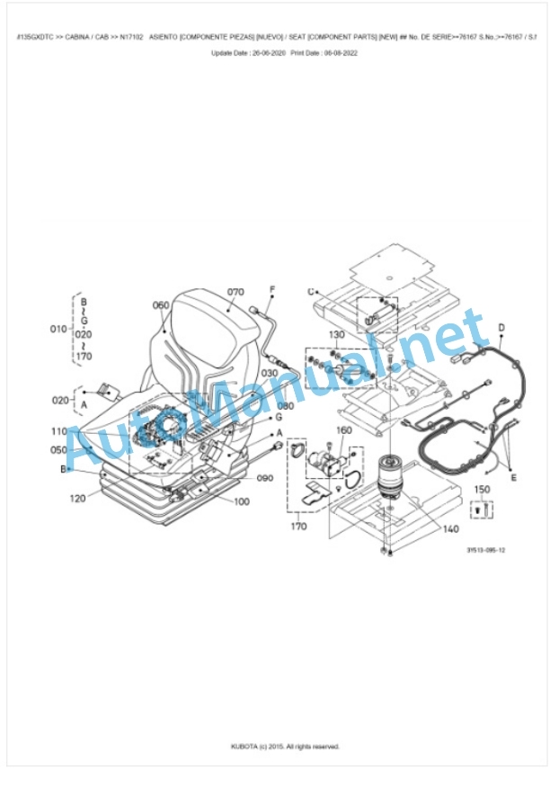 Kubota M135GX Parts Manual PDF BKIDK5025 5 Kubota M135GX Parts Manual PDF BKIDK5025-5