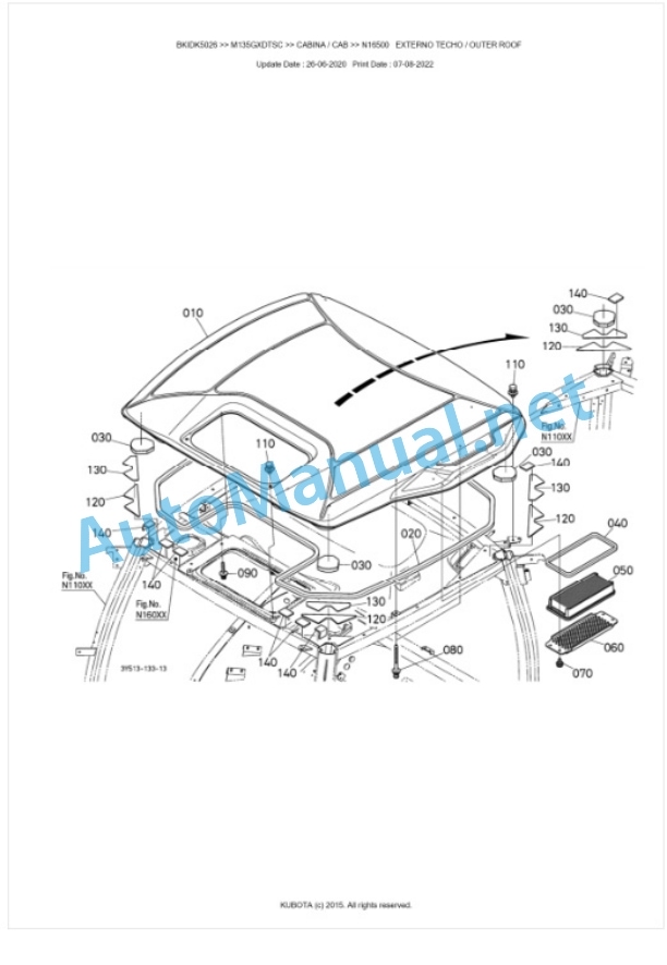 Kubota M135GX Parts Manual PDF BKIDK5026 5 Kubota M135GX Parts Manual PDF BKIDK5026-5
