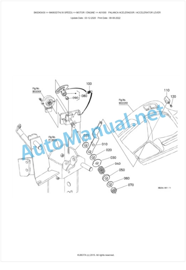 Kubota M4063, M4073 Parts Manual PDF BKIDK5430 2 Kubota M4063, M4073 Parts Manual PDF BKIDK5430-2