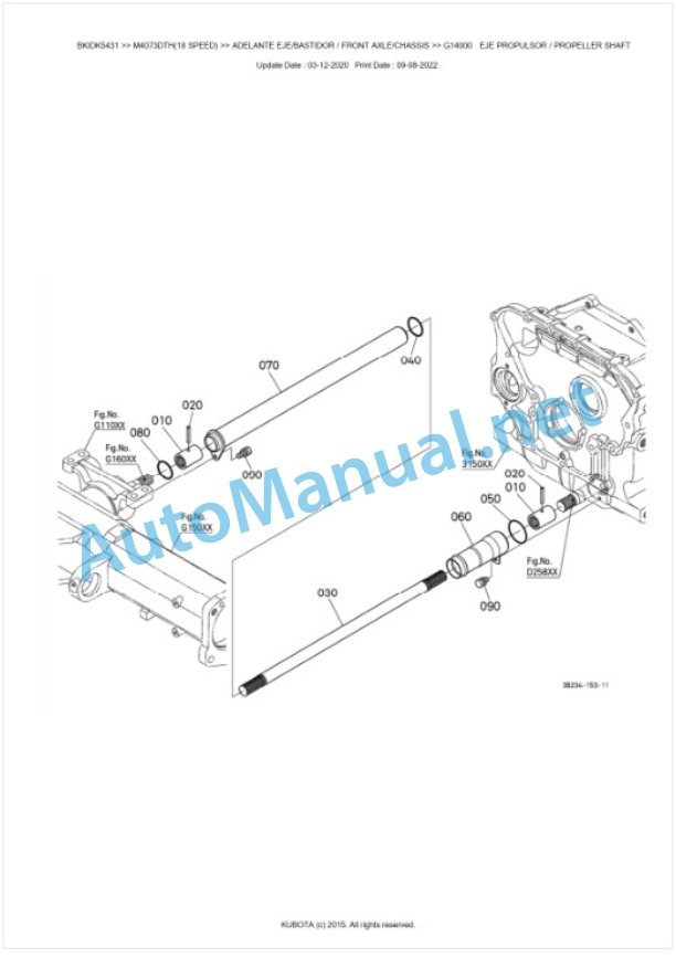 Kubota M4063, M4073 Parts Manual PDF BKIDK5431 4 Kubota M4063, M4073 Parts Manual PDF BKIDK5431-4