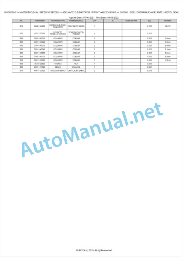 Kubota M4072 Parts Manual PDF BKIDK5290 4 Kubota M4072 Parts Manual PDF BKIDK5290-4