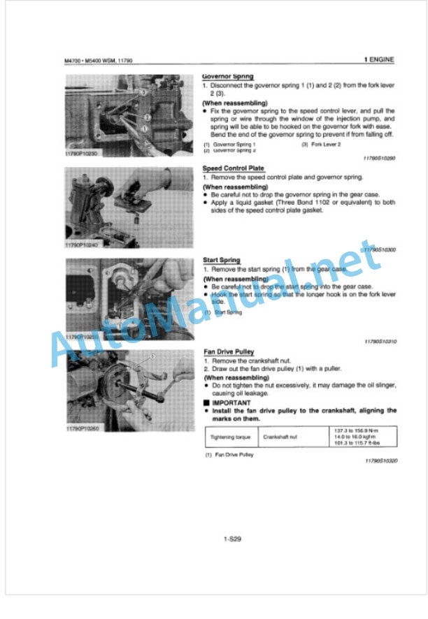 Kubota M4700, M5400 Workshop Manual PDF-2