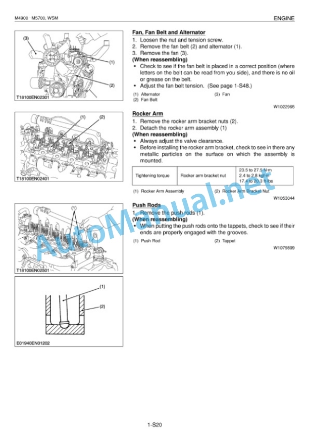 Alternative view of Kubota M4900, M5700 Tractor Workshop Manual PDF