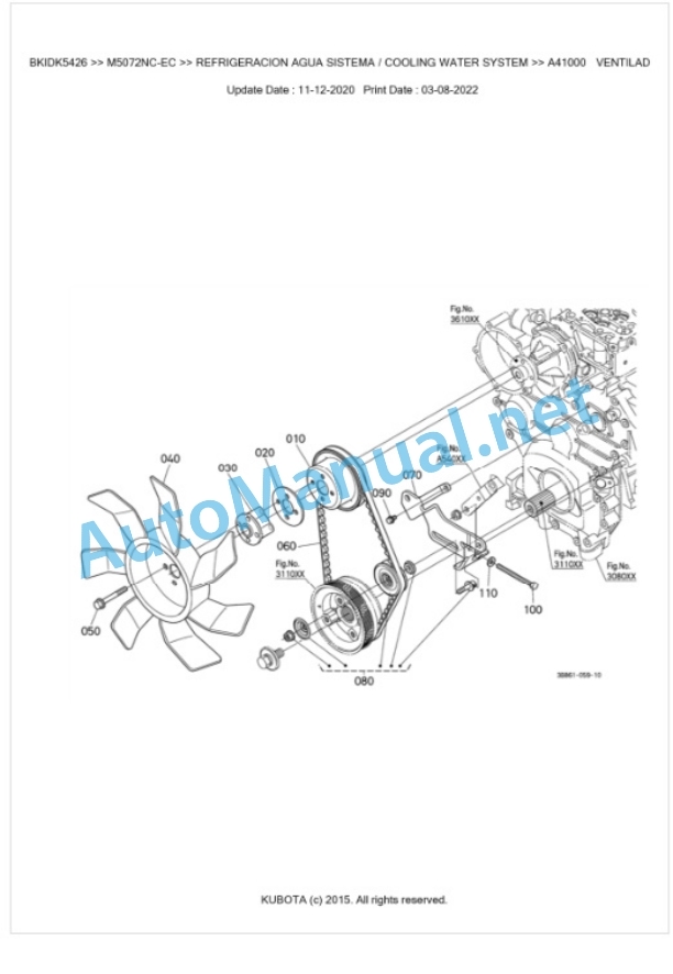 Kubota M5072NC Parts Manual PDF BKIDK5426 2 Kubota M5072NC Parts Manual PDF BKIDK5426-2