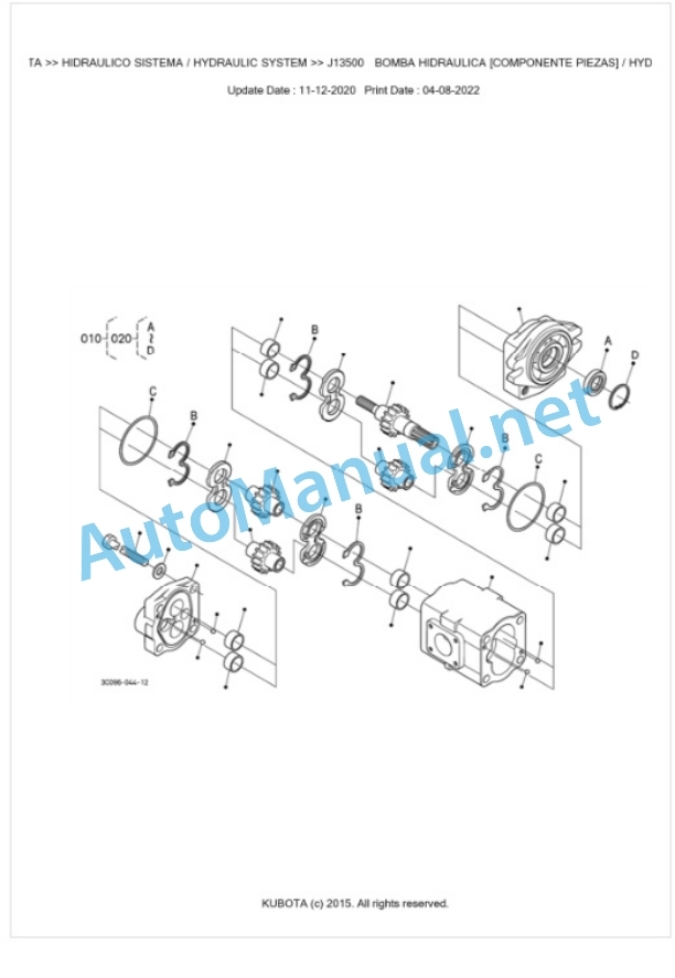 Kubota M5072NC Parts Manual PDF BKIDK5427 4 Kubota M5072NC Parts Manual PDF BKIDK5427-4