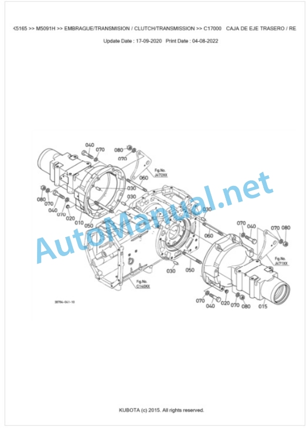 Kubota M5091H Parts Manual PDF BKIDK5165 3 Kubota M5091H Parts Manual PDF BKIDK5165-3