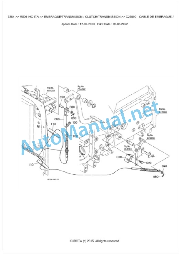 Kubota M5091HC Parts Manual PDF BKIDK5384 3 Kubota M5091HC Parts Manual PDF BKIDK5384-3