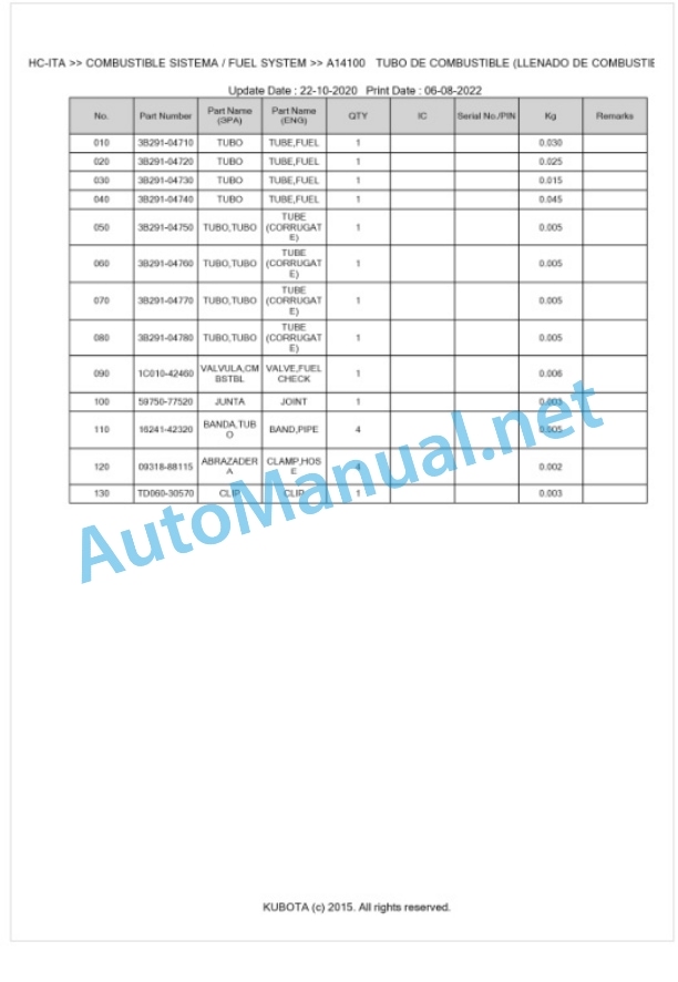 Kubota M5092HC, M5112HC Parts Manual PDF BKIDK5420 2 Kubota M5092HC, M5112HC Parts Manual PDF BKIDK5420-2