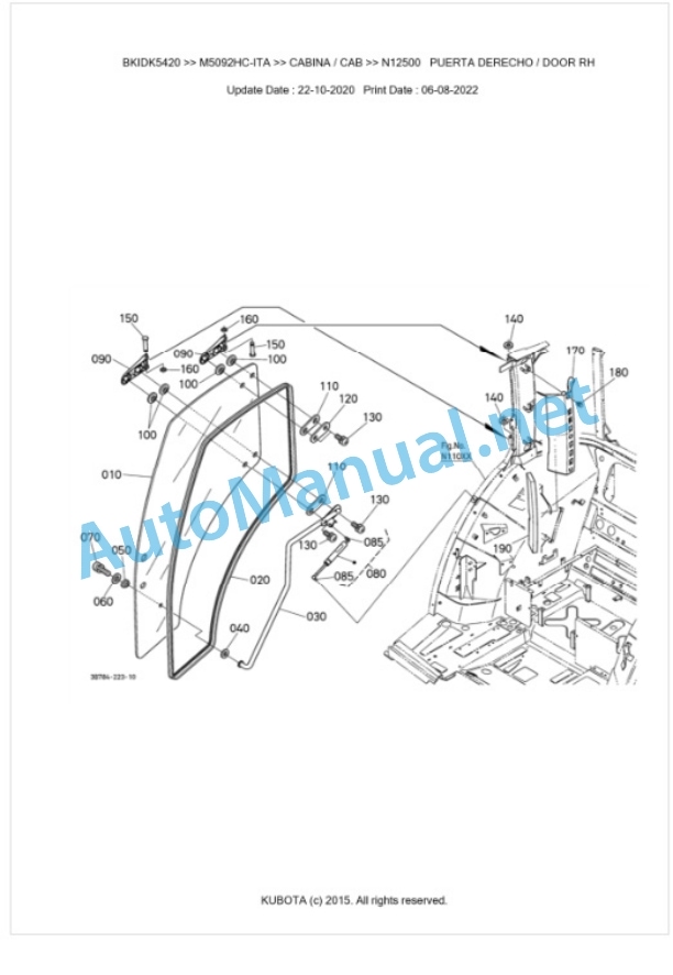 Kubota M5092HC, M5112HC Parts Manual PDF BKIDK5420 5 Kubota M5092HC, M5112HC Parts Manual PDF BKIDK5420-5