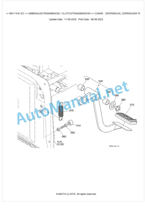 Kubota M5111HC Parts Manual PDF BKIDK5166 3 Kubota M5111HC Parts Manual PDF BKIDK5166-3