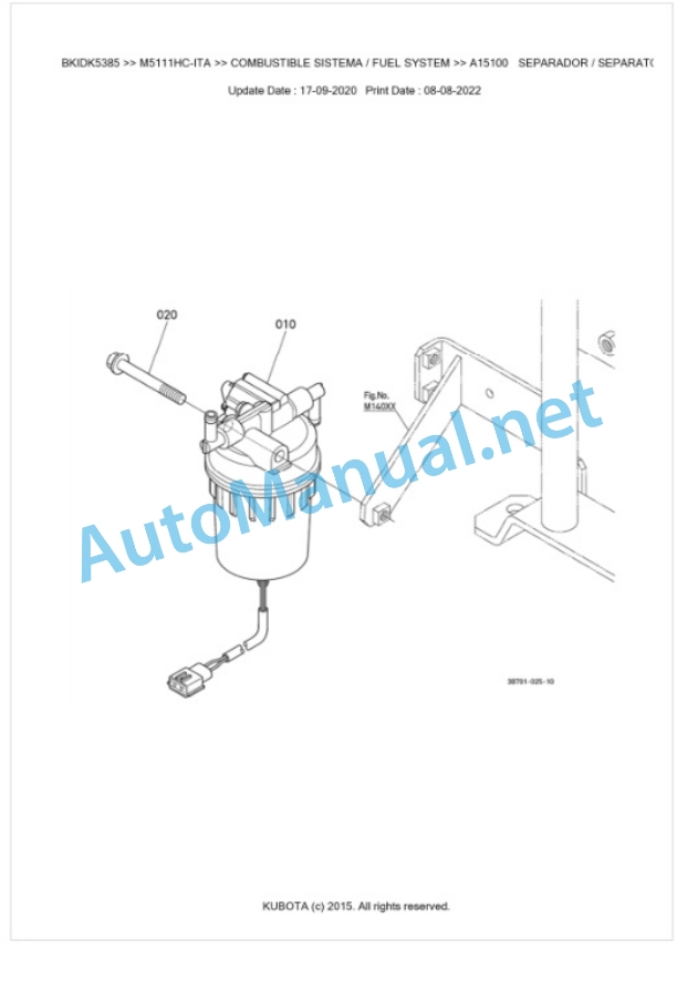 Kubota M5111HC Parts Manual PDF BKIDK5385 2 Kubota M5111HC Parts Manual PDF BKIDK5385-2