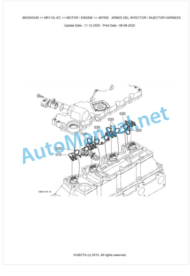 Kubota M5112L Parts Manual PDF BKIDK5436 2 Kubota M5112L Parts Manual PDF BKIDK5436-2