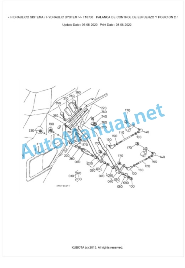 Kubota M5400DT-N-EU Parts Manual PDF BKIDK0105 5 Kubota M5400DT-N-EU Parts Manual PDF BKIDK0105-5